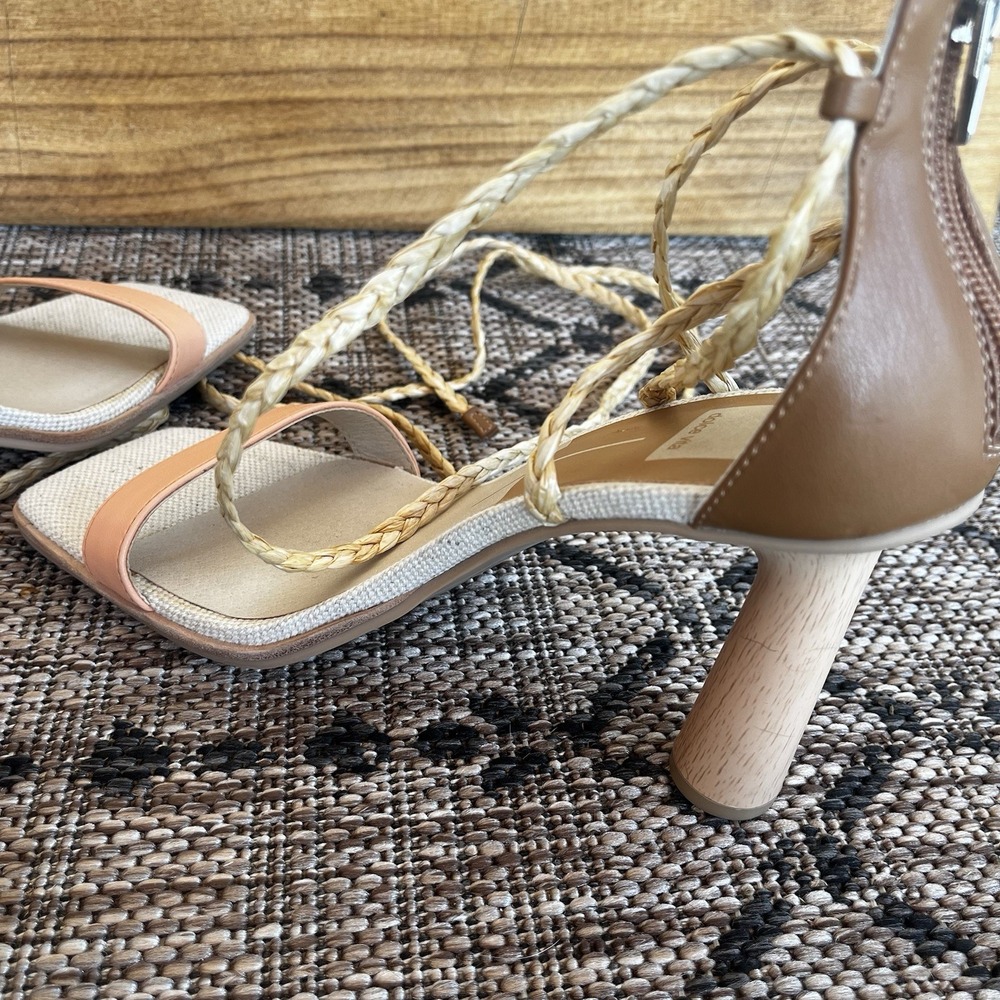 Dolce Vita Women's 9.5 Peach High Heel Sandals Ankle Straps Dressy 3.5" Heel - Picture 10 of 15